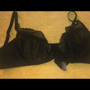 Black Mesh Luxe Bra by Victoria Secret